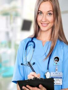 6 Pieces Of Mixed And Match Girl Nurse Easy To Pull Buckle Work Nurse Certificate Easy To Pull Chest Card Clip ID Telescopic Buckle Chest Card Suitable For Nurses, Doctors, Students (Exquisite Style)Creative Gift For Back To School, Birthday - Black - View 3
