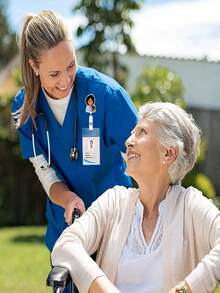 6 Pieces Of Mixed And Match Girl Nurse Easy To Pull Buckle Work Nurse Certificate Easy To Pull Chest Card Clip ID Telescopic Buckle Chest Card Suitable For Nurses, Doctors, Students (Exquisite Style)Creative Gift For Back To School, Birthday - Black - View 6