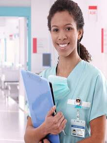 6 Pieces Of Mixed And Match Girl Nurse Easy To Pull Buckle Work Nurse Certificate Easy To Pull Chest Card Clip ID Telescopic Buckle Chest Card Suitable For Nurses, Doctors, Students (Exquisite Style)Creative Gift For Back To School, Birthday - Black - View 4