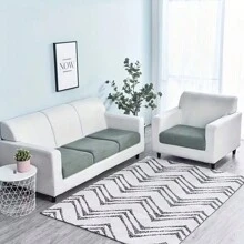 1 件装玉米绒沙发座垫套，可机洗弹性椅垫，沙发防尘罩