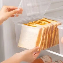 Plastic Bread Container Bread Storage Bin Bread Box For Countertop Large Bread Box For Kitchen Countertop Airtight Bread Storage Container For Homemade Bread And Bakery Fresh Box - Multicolor - View 5
