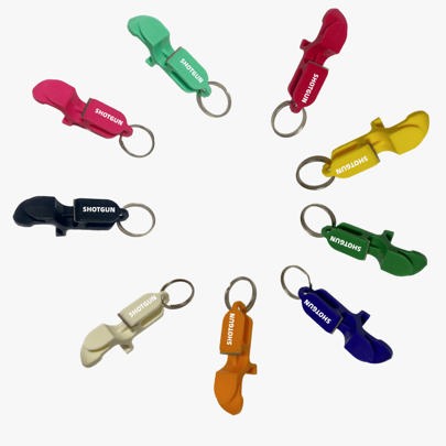 1 pieza Abridor de botellas tipo escopeta - Abridor de botellas de acero inoxidable 3 en 1, llavero ideal para fiestas, regalos de cumpleaños creativos, regalos de boda y aniversario, para exteriores, camping, regalo para el padre