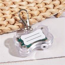 1 mặt dây chuyền hình xương chó có đèn LED, vật dụng chống thất lạc cho thú cưng - Nhiều màu - Xem 16