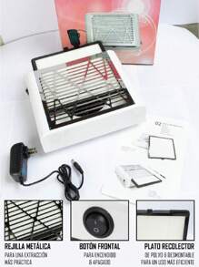 Estractor de polvo chico. 40 Watts. - Blanco - Ver 3