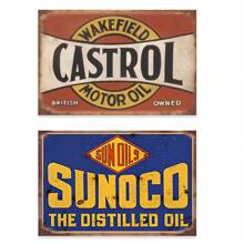7 Pieces Vintage Tin Signs Gas Oil Metal Signs Home Kitchen Man Cave Bar Garage Wall Decor - Retro Metal Signs For Vintage Decorations And Wall Art. - 7 chiếc - Xem 3