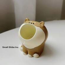 Manicure Tool Japanese Style Sanding Head Storage Tube, Cute Cartoon Eat Rice Cat, Shiba Inu, Dinosaur, Rabbit Brush Washer Cup - Multicolor - View 6