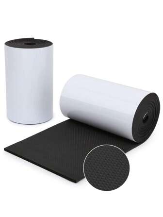 79" X 8" X 1/4" Thick Self-Adhesive Garage Wall Protector, Waterproof Garage Wall Guard, Bumper Door Protection Foam, For Car Doors, Garages, Warehouses - Black