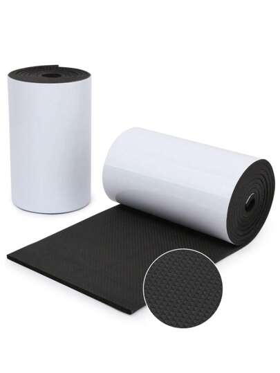 79" X 8" X 1/4" Thick Self-Adhesive Garage Wall Protector, Waterproof Garage Wall Guard, Bumper Door Protection Foam, For Car Doors, Garages, Warehouses - Black