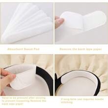 Disposable Brim Sweat Pad, Hat Anti Dirt Pad, Summer Outdoor Hat Sweat Absorption Patch, Leisure And Portable Travel Outdoor Accessories Travel Disposables Items Travel Hotel Essentials Outdoor Essentials Room Stuff Beach Travel Minis Periods Disposable Items Bathroom Accessories Travel Essentials Travel Accessories Travel Must Haves Vacation Holiday School Accessories Back To School Supplies
