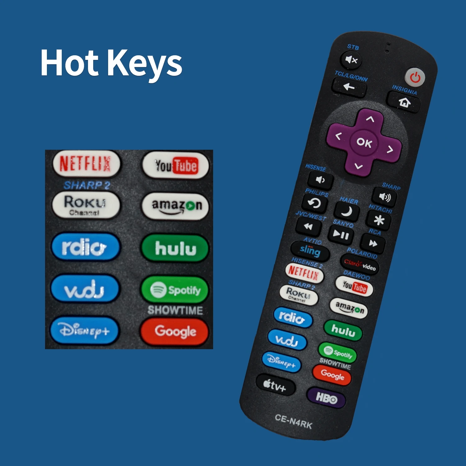Universal CE N4RK Remote Control For TCL Hisense Onn Sharp Element universal-ce-n4rk-remote-control-for-tcl-hisense-onn-sharp-element