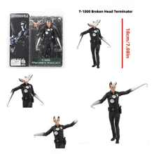 NECA Terminator Series T-1000 Broken Head Version Terminator T-800 Arnold Series Movie Model 7 Sections Movable Doll Hand Model - D - View 3