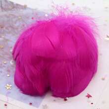 100根6-12厘米彩色鹅毛，中等大小天鹅毛，适用于家居、婚礼、派对装饰、刺绣、手工艺品等。