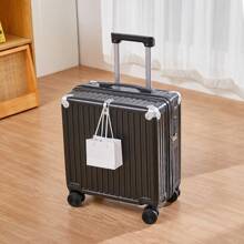 18 英寸随身行李箱保护角，清新花卉图案，密码锁，旅行箱学校巡航必需品宿舍必需品大学学校行李箱手提箱学校配件学校用品