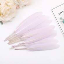 50 Buah Bulu Angsa 10-15cm Aneka Warna, Bulu Lurus Kecil untuk Dekorasi Perhiasan Pesta Pernikahan, Kerajinan Tangan DIY Berwarna-warni - MultiWarna - View 18