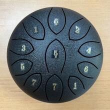 1 pieza Tambor Handpan etéreo de 6 pulgadas con 11 notas, instrumento para principiantes, regalo de Halloween/Navidad - Multicolor - Ver 13