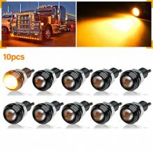 DC12V 18 毫米鹰眼 LED 汽车雾灯 DRL 日间行车灯倒车灯尾灯小灯泡 -10 件