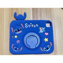 1pc Officially Licensed Stitch Silicone Case Compatible With Ipad Air 4/Air 5, IPad Mini 6, IPad Pro (10.5in): Adorable Shockproof Case With Pen Holder - Soft TPU Back Cover, Universal Fit, Foldable Stand & Pen Holder - Multicolor - View 12