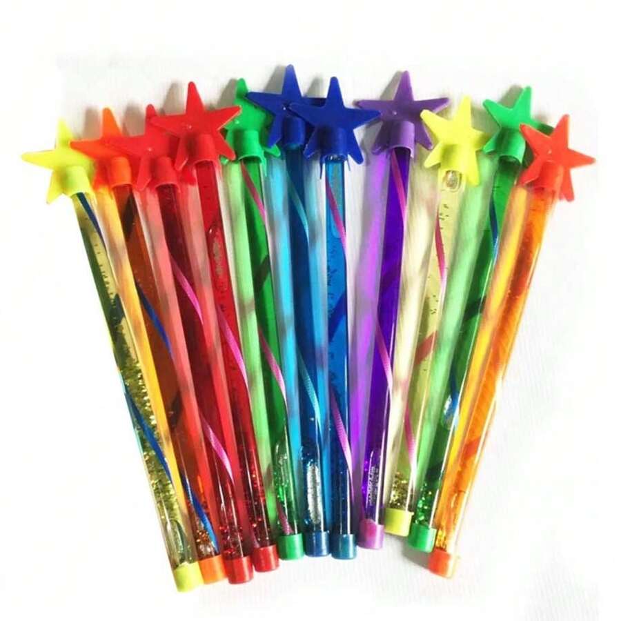 10 Varitas Magicas con Agua Hada Princesa Cosplay Recuerdo Regalo - Multicolor - Ver 1