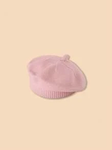 1pc Baby Knitted Beanie Hat, Infant Warm Cap For 6 Months - 2 Years Old, Spring Autumn Winter - A Knitted Beret - View 12