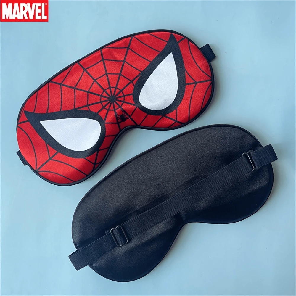 1 pezzo Maschera per dormire con occhio di Spiderman della Marvel ufficialmente concesso in licenza - Morbida e comoda copertura per gli occhi per viaggiare e riposare, idea regalo perfetta