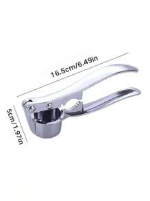 1pc Stainless Steel Garlic Press Manual Crusher Handheld Ginger Kitchen Tool,Corkscrew,Chopped And Crushed Ginger, Nuts, Garlic, Walnuts
