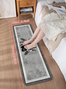 [Surdimensionné] 1 pièce Tapis de sol de cuisine - Tapis de cuisine anti-fatigue pour l'automne et l'hiver, confortable pour se tenir debout - Imperméable, facile à nettoyer, ensemble de tapis de cuisine épais antidérapants, convient pour la maison, le bureau, l'évier, la buanderie