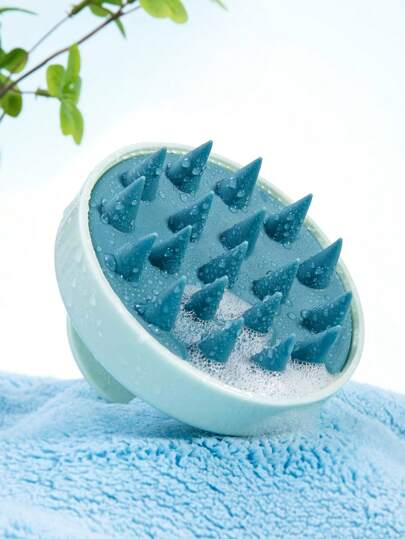 Silicone Scalp Massager Shampoo Brush 1pc Scalp Scrubber Scalp Exfoliator Hair Scalp Massager Brush For Hair Care Bathroom Supplies - Bathroom Accessories, Silicone Scalp Massager Shampoo Brush Suitable For Pet Bathing, Hair Salon, Bathing, Hair Brush, Comb, Hair Tools, Hair Products And Accessories For Barber Salon Beauty Travel Essentials,Back To School,Travel Holiday Essentials,Hair Accessories For Women