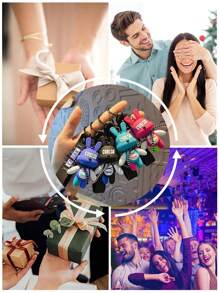 1PC Rabbit Keychain Creative Bunny Design Ribbon Keychain For Women, Delicate Car & Motorcycle Chain Pendant With Premium Feeling, Bag Charm Loop,Car Keychain Funny Gifts Purse Accessories ,Cute Letter Keychain/Chain, Key Bag, Handbag, Backpack Charm,Key Chain Accessories Suitable For Gifts, Wallets, School Bags, Backpacks, And Satchels,Suitable For Party Gifts, Birthday Gifts, Gifts For Friends, Gifts For Family, Gift Giving Parties, Graduation Gifts, Christmas Gifts,(The Keychain Does Not Come - Blue - View 8