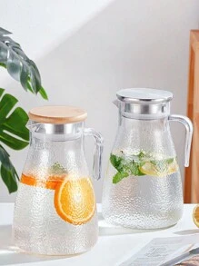 1pc Lemonade Pitcher Large Capacity Water Pitcher Reusable Tea Kettle Beverage Pitcher Jug For Beer Lemonade Milk Coffee Tea - Multicolor - View 9