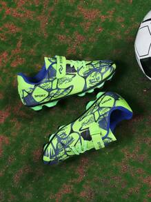 Unisex Teenagers Long Spike TPU Football Outsole, Lawn Anti-Kick Rubber Sole For Daily Training & Professional Football Shoes, All Season Sports Shoes