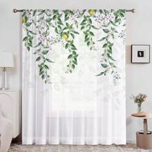 1 Rèm in hoa chanh tươi mát, tăng thêm cảm giác mùa xuân cho trang trí nhà của bạn - Nhiều màu - Xem 1