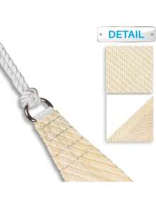 Toldo de sombra de 3 lados - Transpirable, resistente a los rayos UV, durable para exteriores