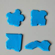 4入組廚房和浴室瓷磚縫隙工具套件,包括刮刀、刷子、密封膠帶和清潔劑 - 藍色 - 查看 7