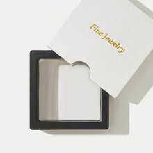 优雅的铜镀白金玻璃月亮吉他设计耳环，奢华时尚适合正式晚宴 - 淺藍色 - 查看 4