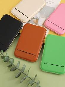 多色便携式翻盖化妆镜、卡片收纳、学生迷你美容镜可折叠磨砂公主镜、化妆镜、袖珍小梳妆镜、旅行镜、美容产品、客厅家居卧室浴室家居装饰、旅行用品、婚礼、派对、生日、送给男士、妈妈、爸爸、最好的朋友、老师的礼物、新年、配饰、有趣的礼物 - 彩色 - 查看 5