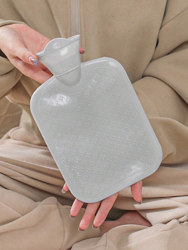 1pc Random Color Thick & Fashionable Anti-Explosion Anti-Scald Hot Water Bag, Portable Heating Pad For Keeping Warm All Body Parts During Winter For Students
