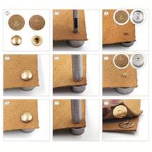 10 Chiếc Đinh Tán Hai Mặt Mỏng Hoa Khóa Từ Tính, Khóa Từ, Đường Kính 18 Mm, Cho Túi Xách Và Phụ Kiện - Nhiều màu - Xem 4