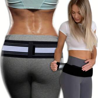 Sacroiliac SI Joint Hip Belt - Lower Back Support Brace For Women - Pelvic Support Belt - Trochanter Belt Waist Trainer Exercise Waist Belt Suitable For Workout Home Sports And Walk
