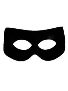 1 pieza Máscara de Zorro / Parche para el ojo de Catwoman Utilería / Máscara de baile de Halloween - Negro - Ver 13