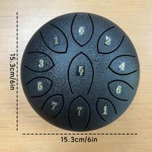 1pc 6-Inch 11-Tone Beginner Ethereal Drum, Self-Study Percussion Instrument, Christmas/Halloween Gift - Multicolor - View 3