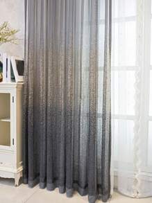 1pc Luxury Sequin Embellished Sheer Curtain For Bedroom, Living Room, Balcony
