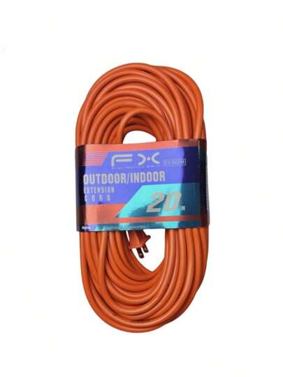 EXTENSIÓN ELÉCTRICA MULTICONTACTO USO RUDO 20 METROS 3 ENCHUFES