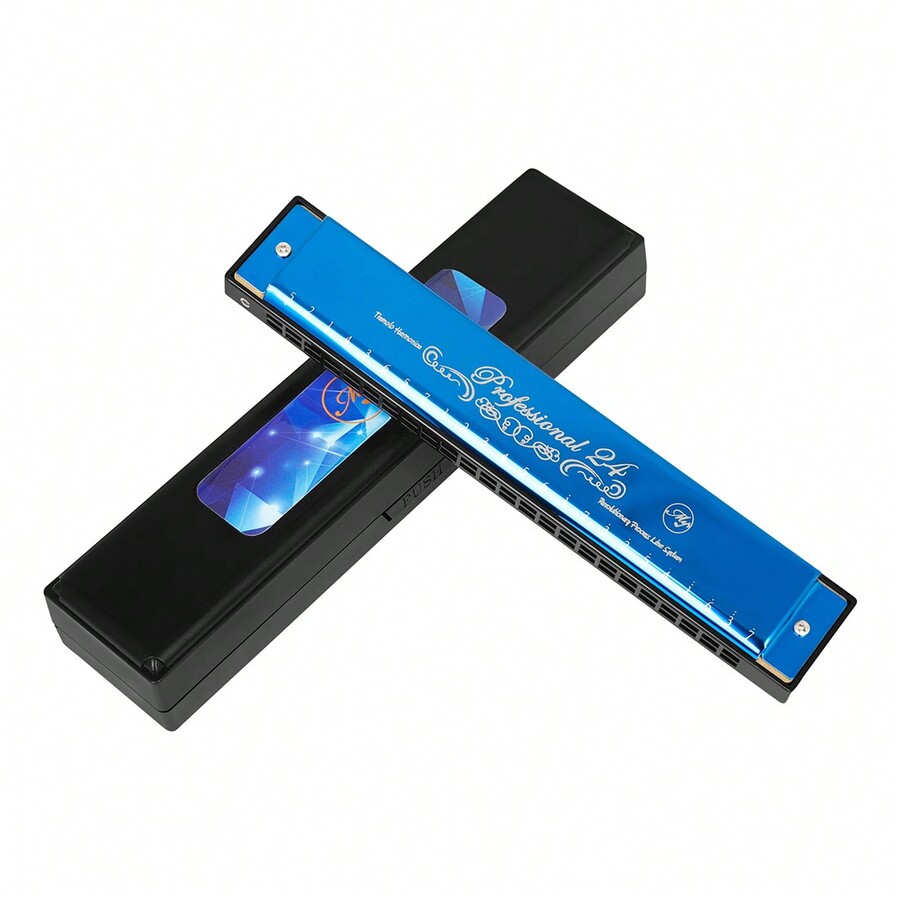 24Hole CKey Harmonica Stainless Steel Panels, Easy To Learn And