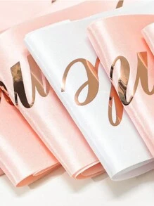 1 chiếc khăn quàng cổ "Bride To Be" màu vàng hồng dành cho tiệc cưới, tiệc độc thân - Nhiều màu - Xem 4