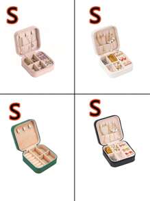 1 Piece Lockable Storage Box, Multi-Layer Pearl Treasure Box With Lock, Double-Layer Drawer Style PU Leather Jewelry Box, Lockable Ring, Earring, Bracelet, Necklace Jewelry Storage Box With Lock, Elegant Lockable Double-Layer Jewelry Box - Earring And Ring Manager, Portable Gift Solution With Lock Double-Layer Jewelry Storage Box, Can Store Earrings, Rings, Watches, Bracelets And Other Accessories, Organize And Store, Holiday Gifts, Give To Exquisite Friends, Double-Layer Lockable Jewelry Box - Manager For Rings, Necklaces And Accessories Decorations Autumn Decor Festival Decor Room Decor Home Decor Fall Decor Bedroom Decor