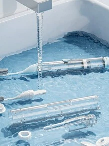 Portable Toothbrush And Toothpaste In One, Interdental Brush, Foldable Travel, All-In-One Mini Combination, Portable Office, Carry-On, Suitable For Travel, Outdoor, Business Trip, Vacation, Student Living On Campus, Rental House, Free Cleaning Brush - Multicolor - View 5