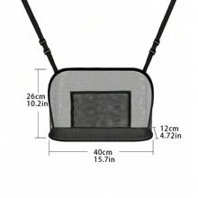 1PC Car Seat Storage Bag - Convenient Car Organizer For Sundries And Essentials - Black - View 5