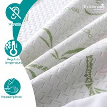 Colchón de Cuna de Bebé 70x100 | Funda de Bambú Impermeable y Transpirable | Hecho en México | 18 Certificaciones Internacionales Colchones Dorm® - Verde Oliva - Ver 5