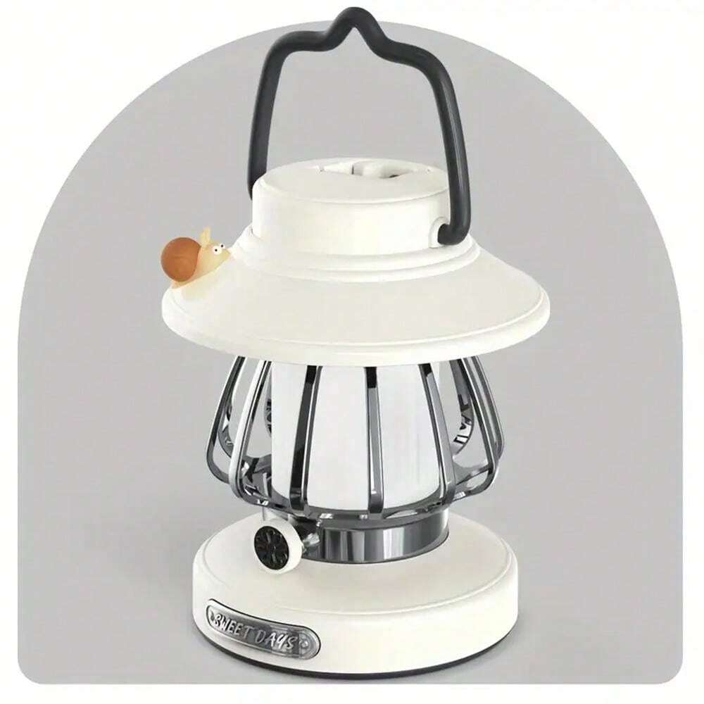 Lampada Da Campeggio LED A Batteria, 1000 Lumen, 4 Modalità Di Luce, Impermeabile, Con Gancio, Per Esterni Ed Emergenze - 4