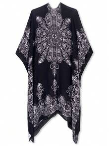 Beautiful Nomad Women's Floral Print Sheer Kimono Cover Up, Casual Vacation